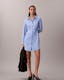 Casual Twill Long Sleeve Mini Shirtdress