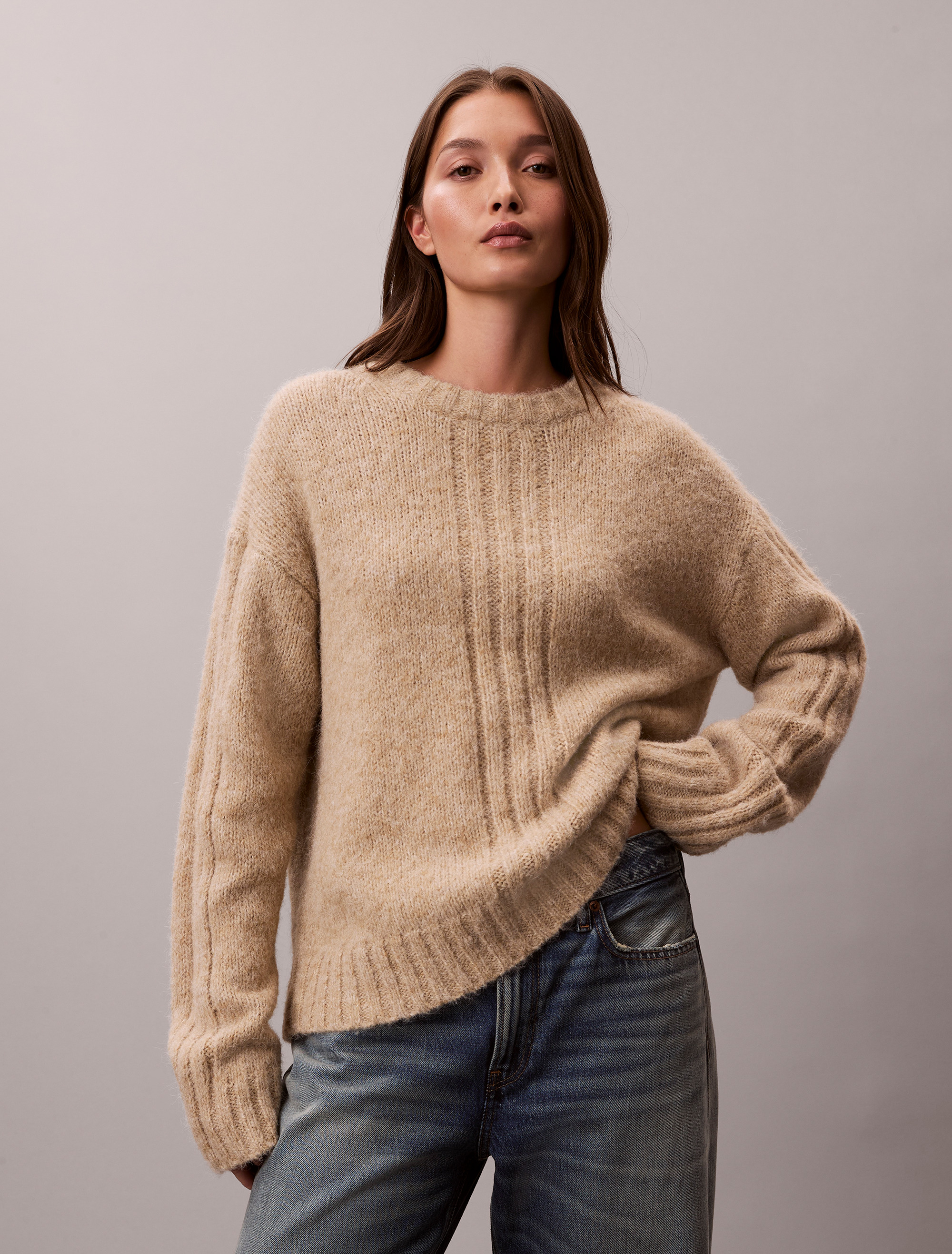 Brushed Blend Pullover Jumper