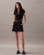 Ponte Logo Waistband Mini Skirt