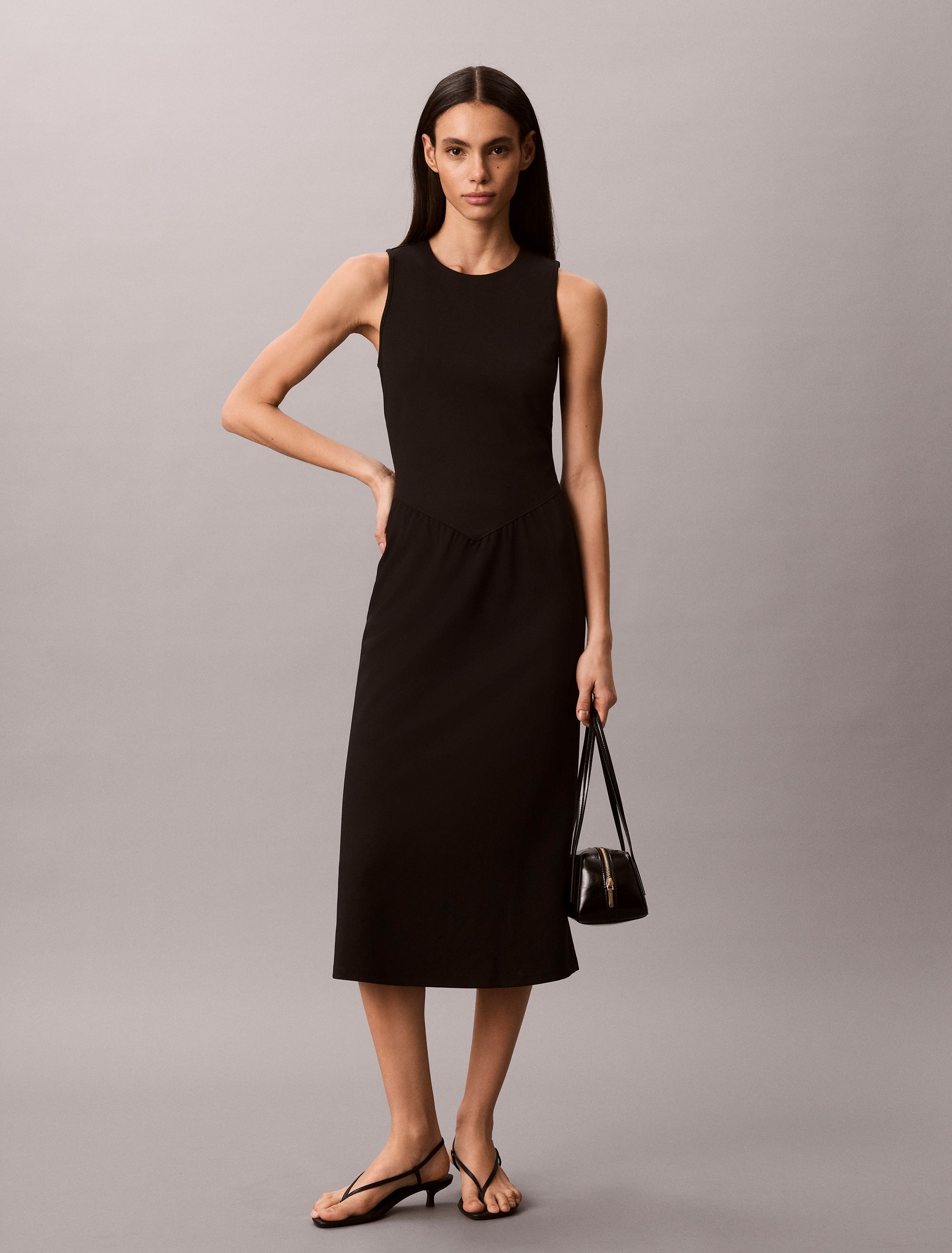 Flared Midi Dress
