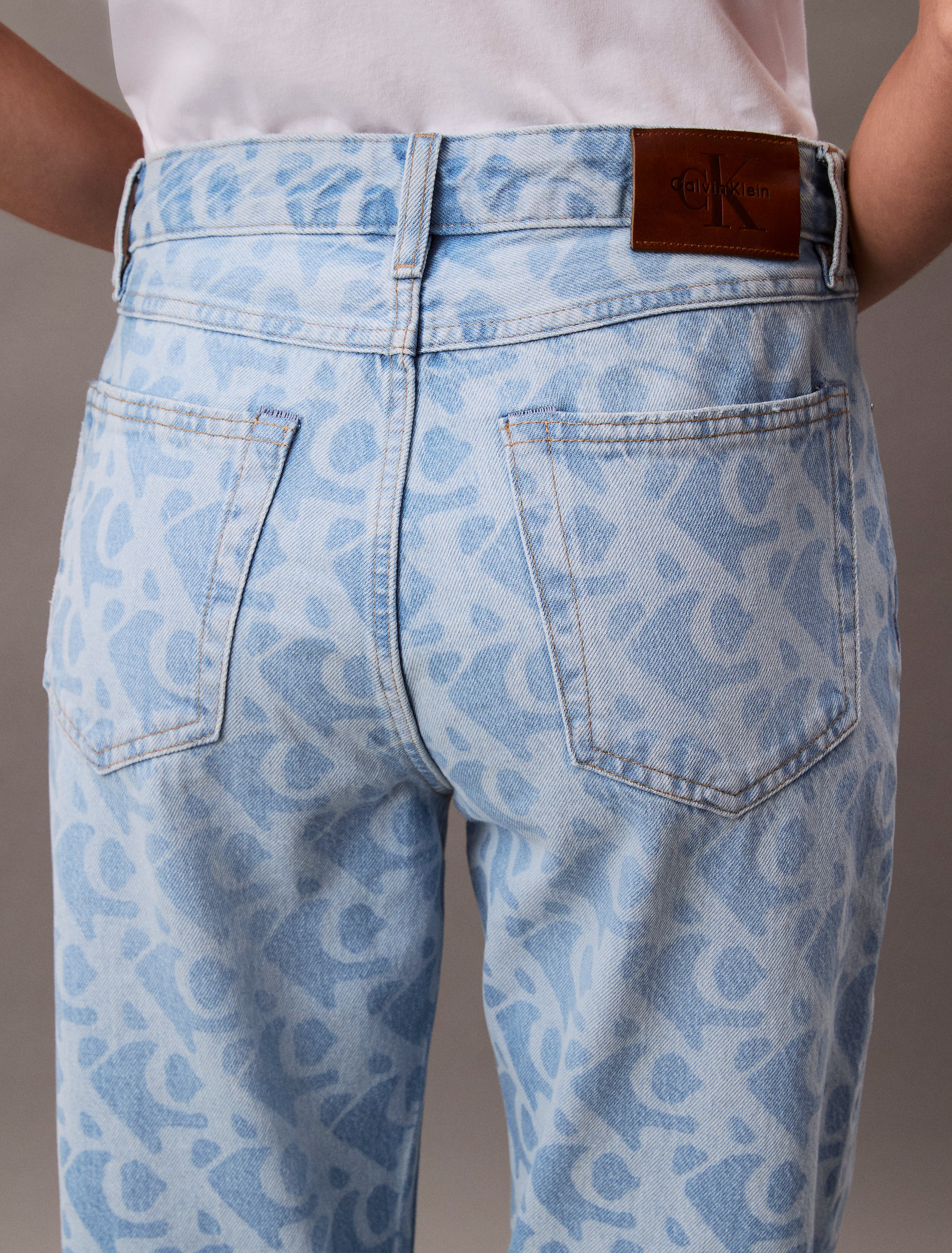 Allover Logo 90s Straight Jeans | Calvin Klein