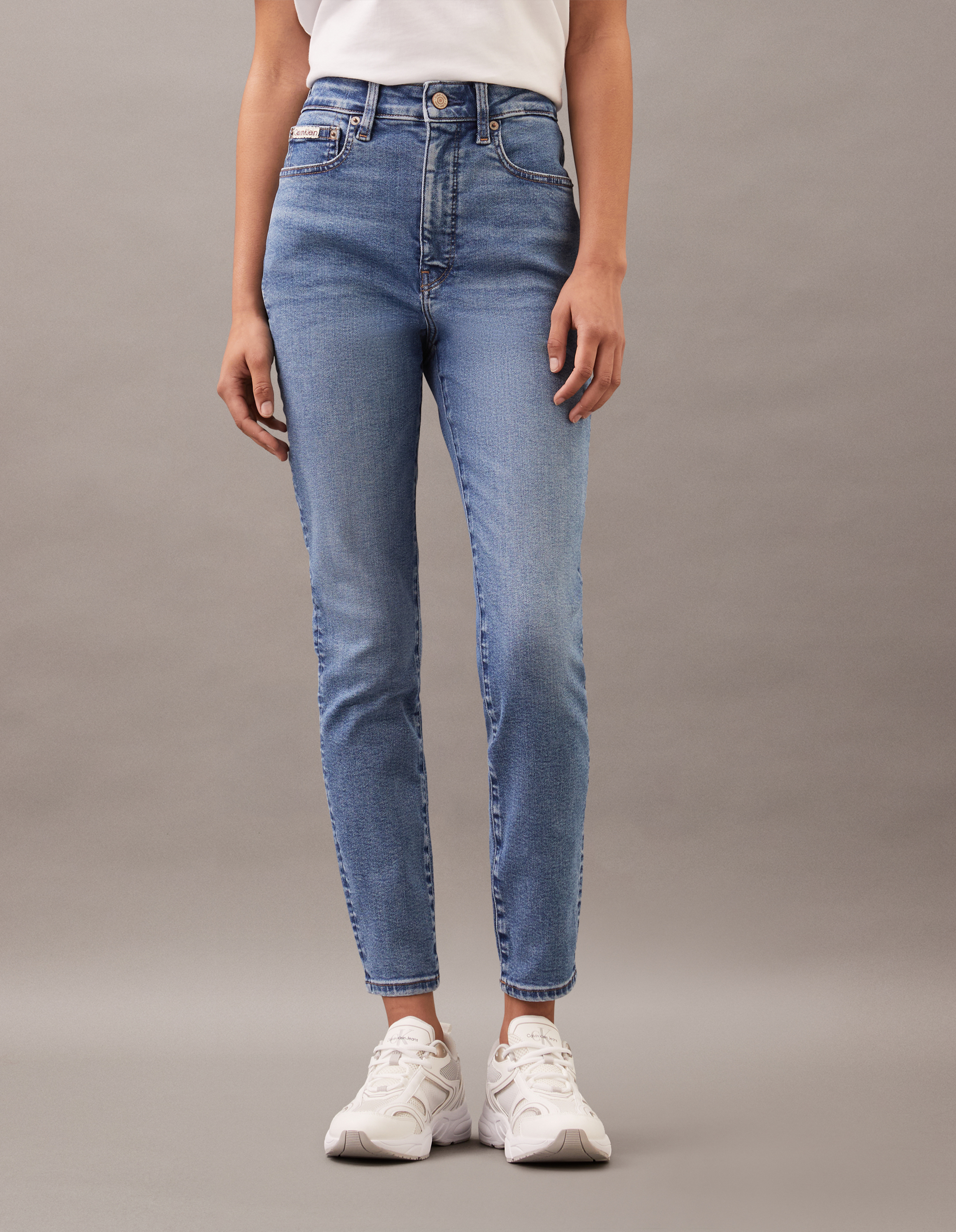 ★ ★Mid Rise Skinny Jeans CKロゴ スキニー デニム Mid Rise Skinny Jeans | Calvin Klein