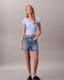 High Rise Denim Shorts