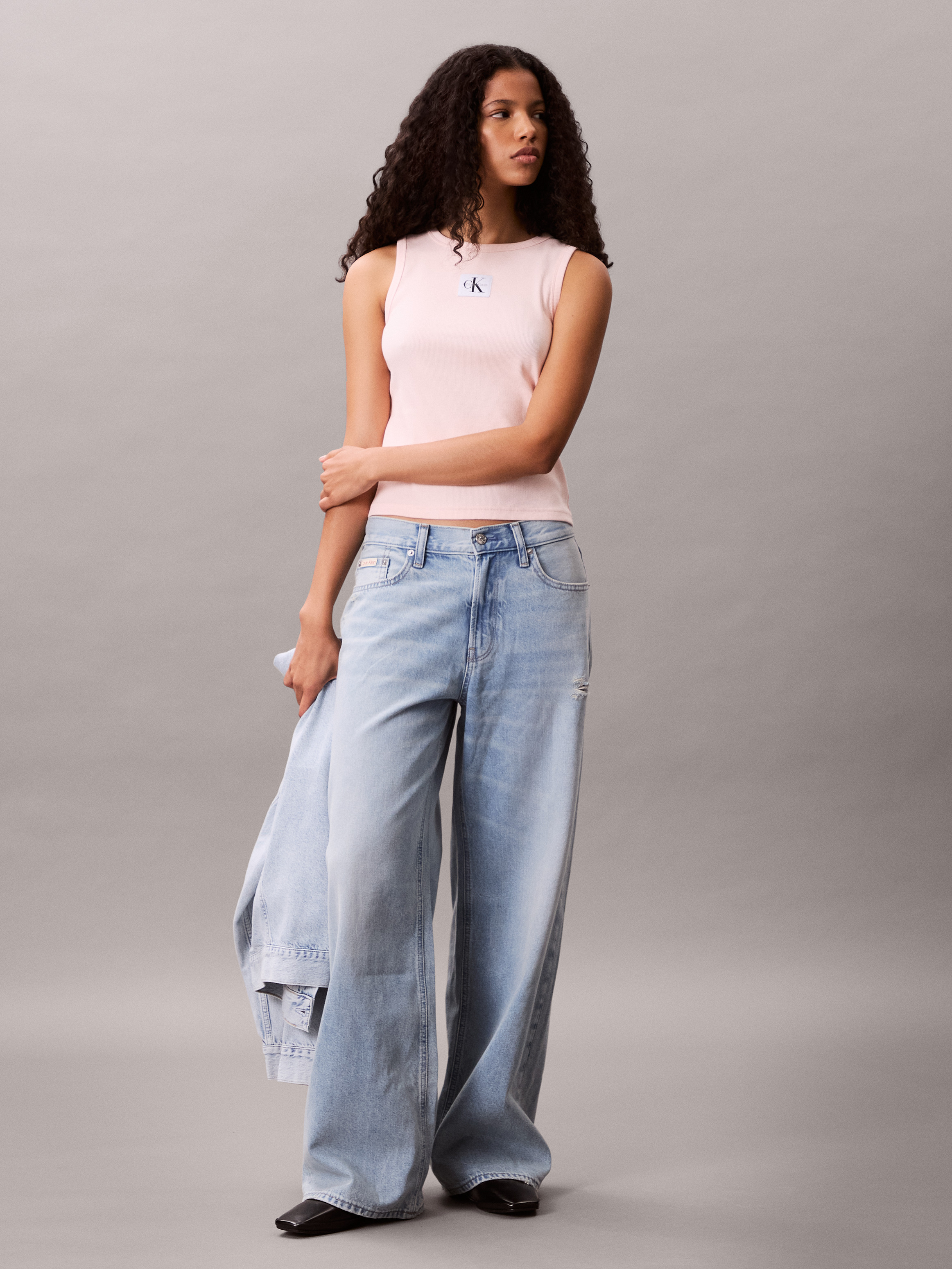 Cotton Stretch Rib Tank Top | Calvin Klein