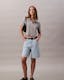 Relaxed Linen Blend Bermuda Shorts