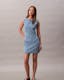 Denim Cap Sleeve Mini Dress