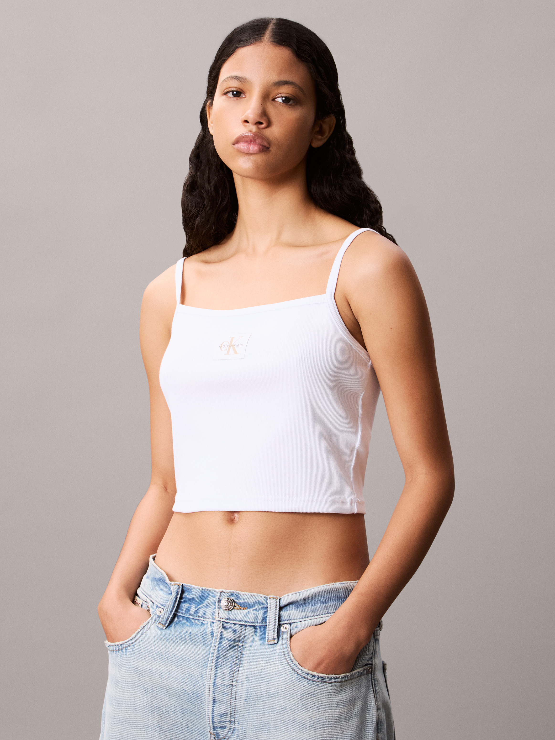 Cotton Stretch Rib Cami