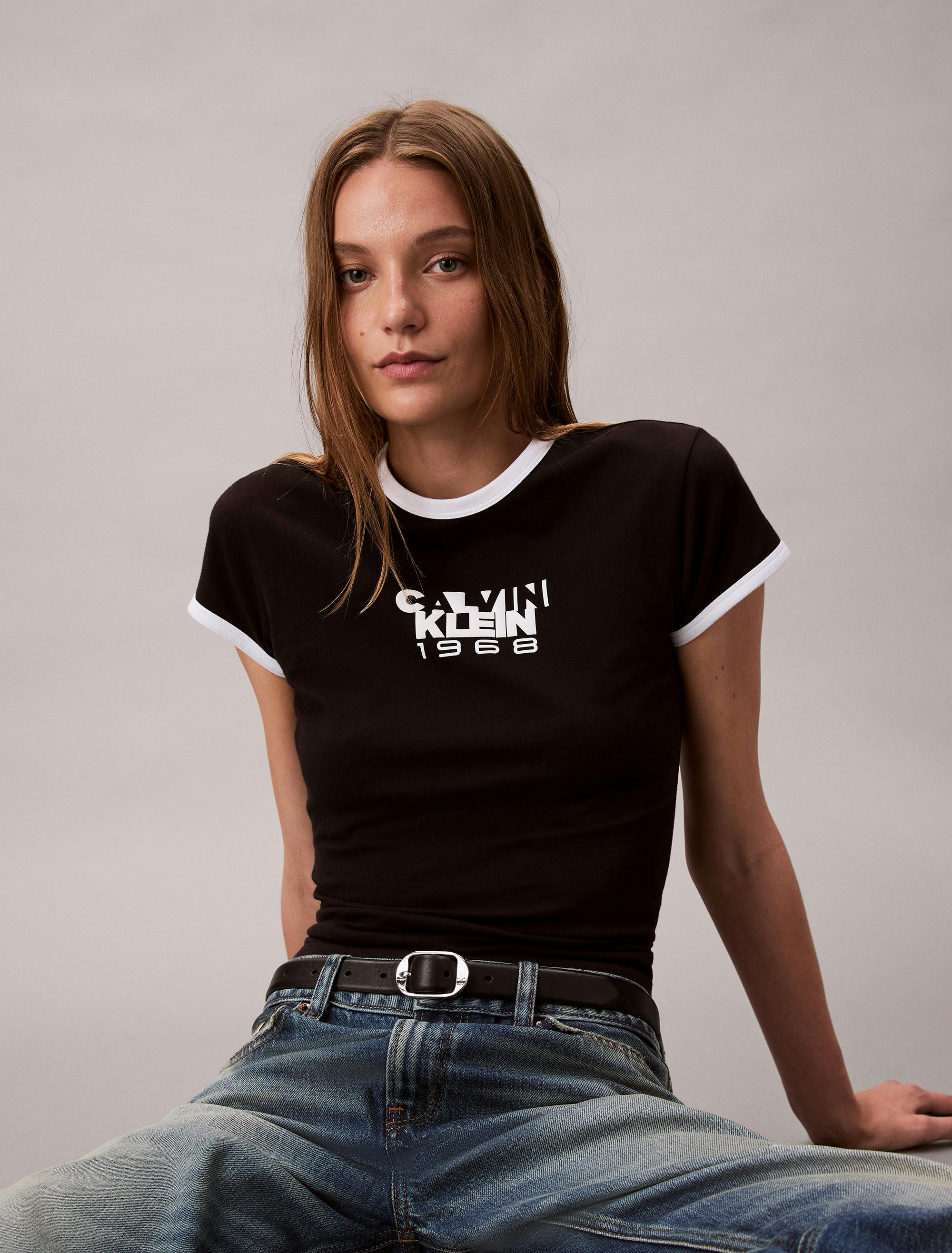 1968 Logo Graphic Baby Tee | Calvin Klein