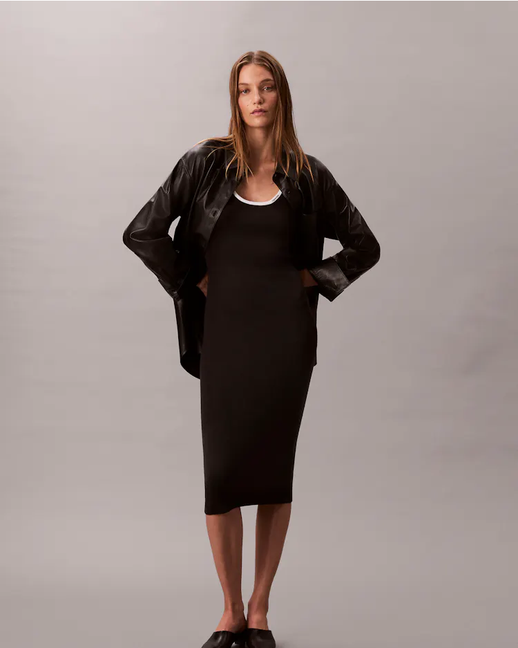 Knit Rib Sleeveless Dress | Calvin Klein Knit Rib Sleeveless Dress | Calvin Klein