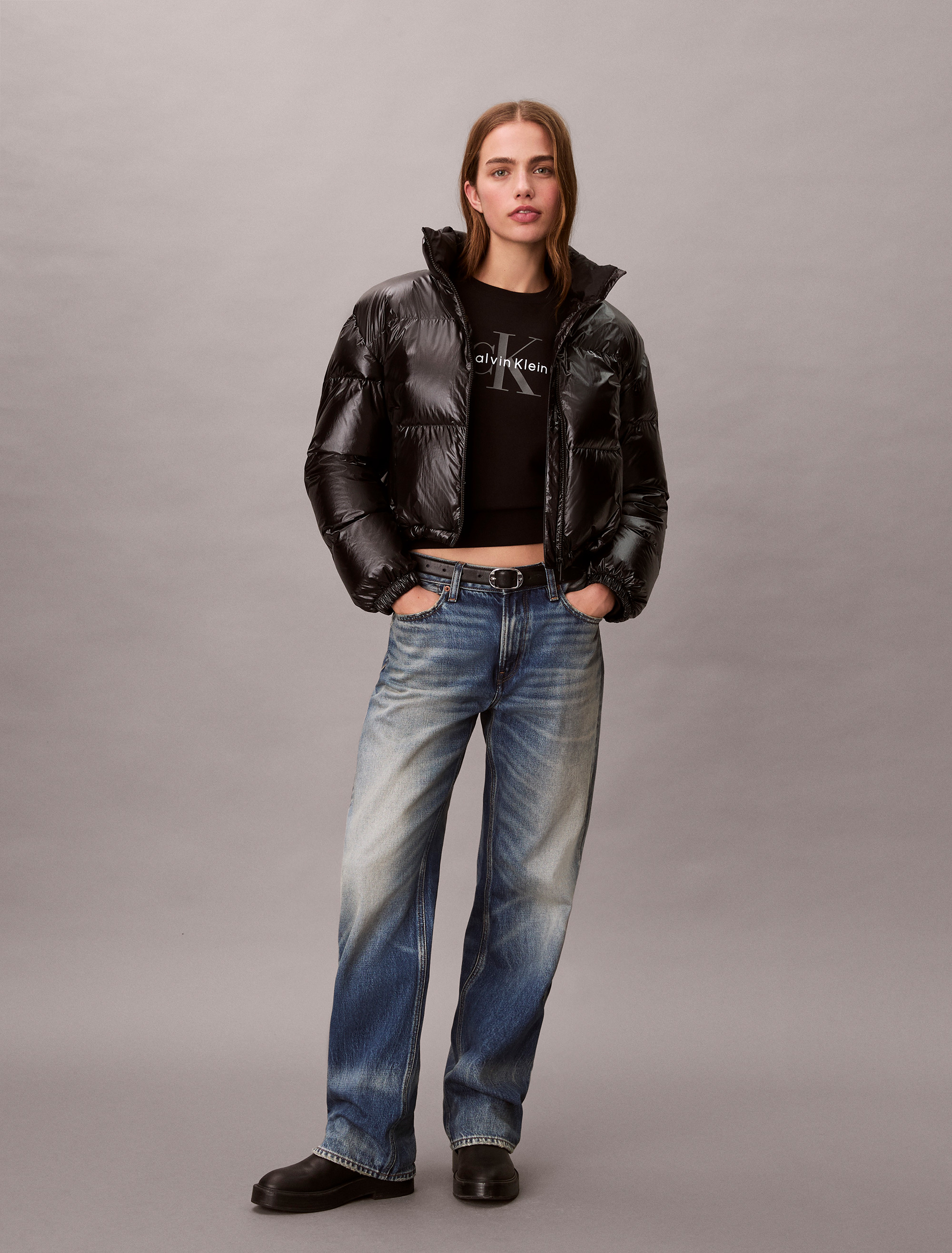 Shine Cropped Puffer Jacket