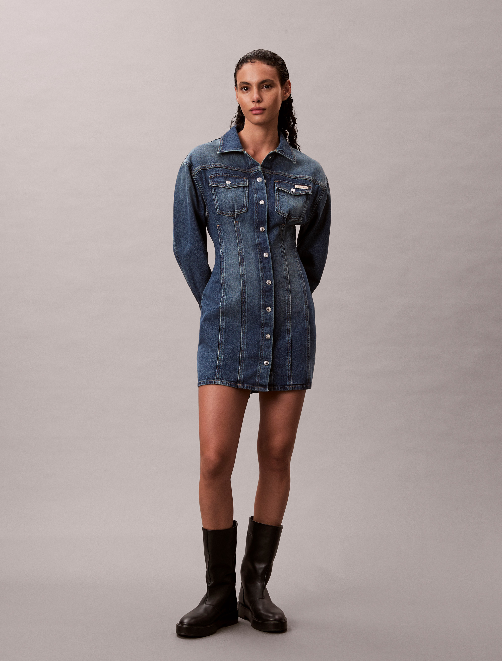 Denim Shirt Dress