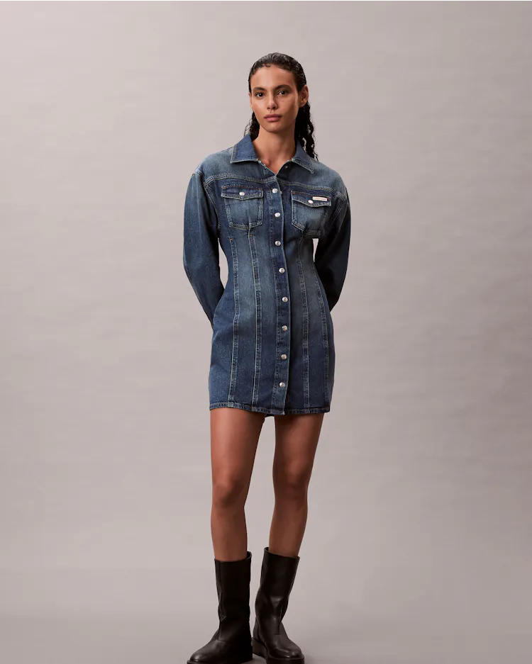 Denim Shirt Dress | Calvin Klein Denim Shirt Dress | Calvin Klein