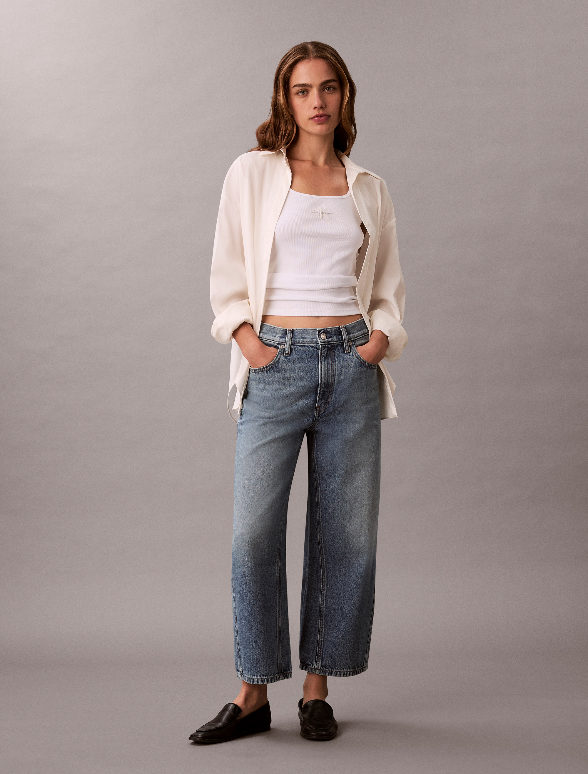 High Rise Culotte Jeans