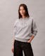 Fleece Foil Monologo Relaxed Sweatshirt