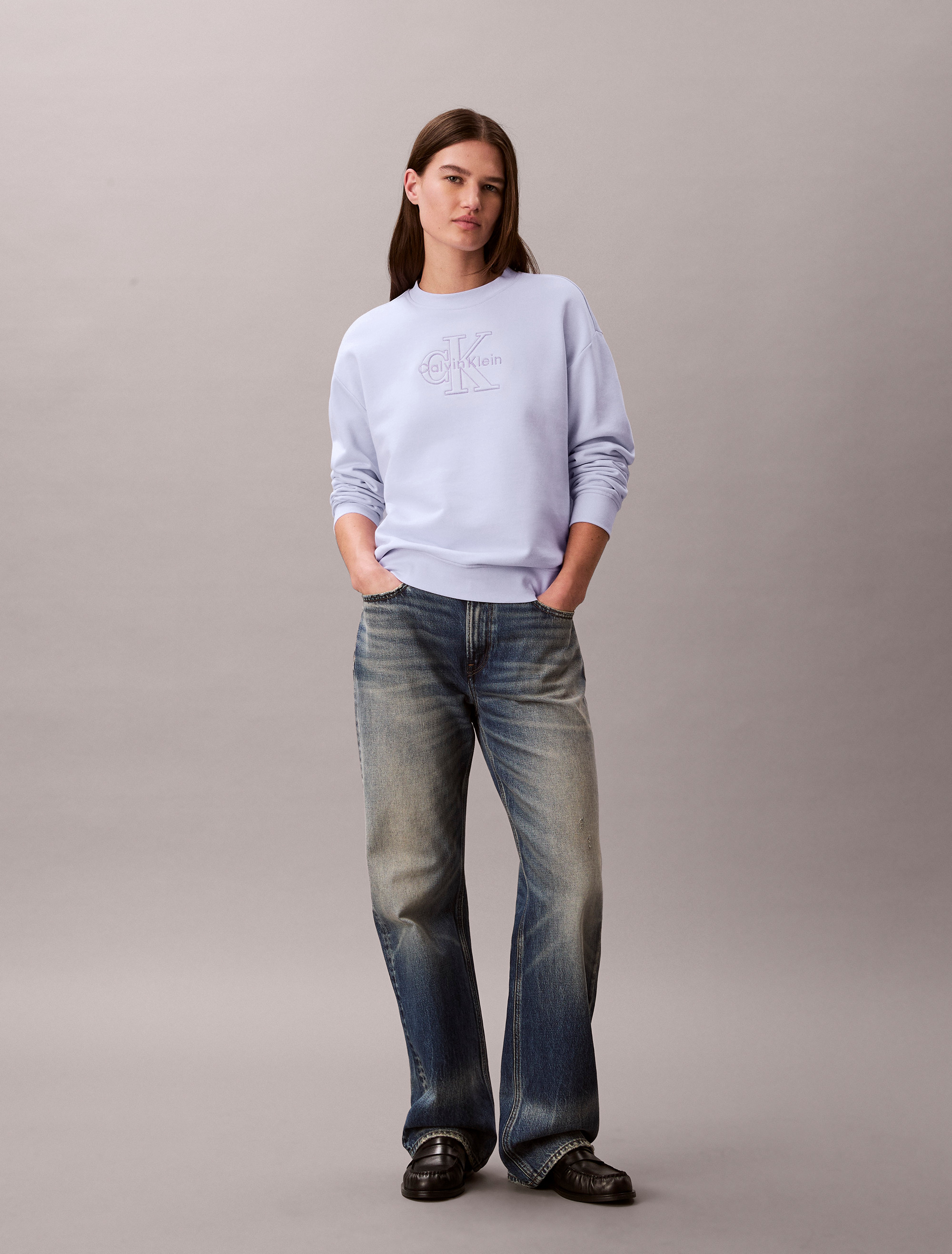 Cotton Terry Monogram Sweatshirt