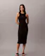 Monogram Rib Midi Tank Dress