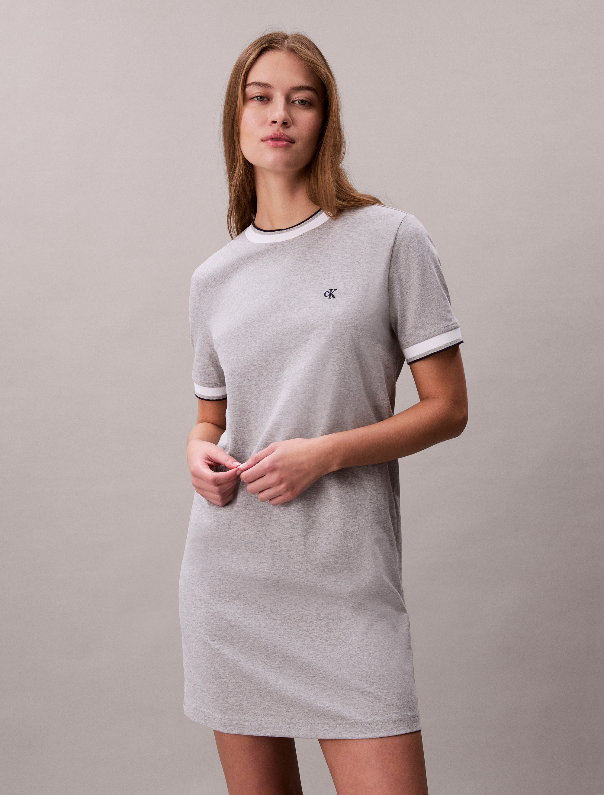 Sporty Ringer T-Shirt Dress
