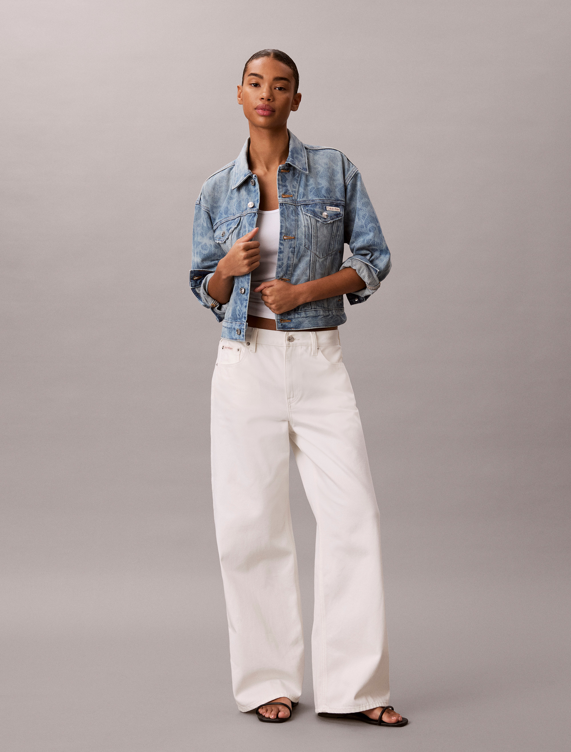 Allover Monogram 90s Denim Trucker Jacket