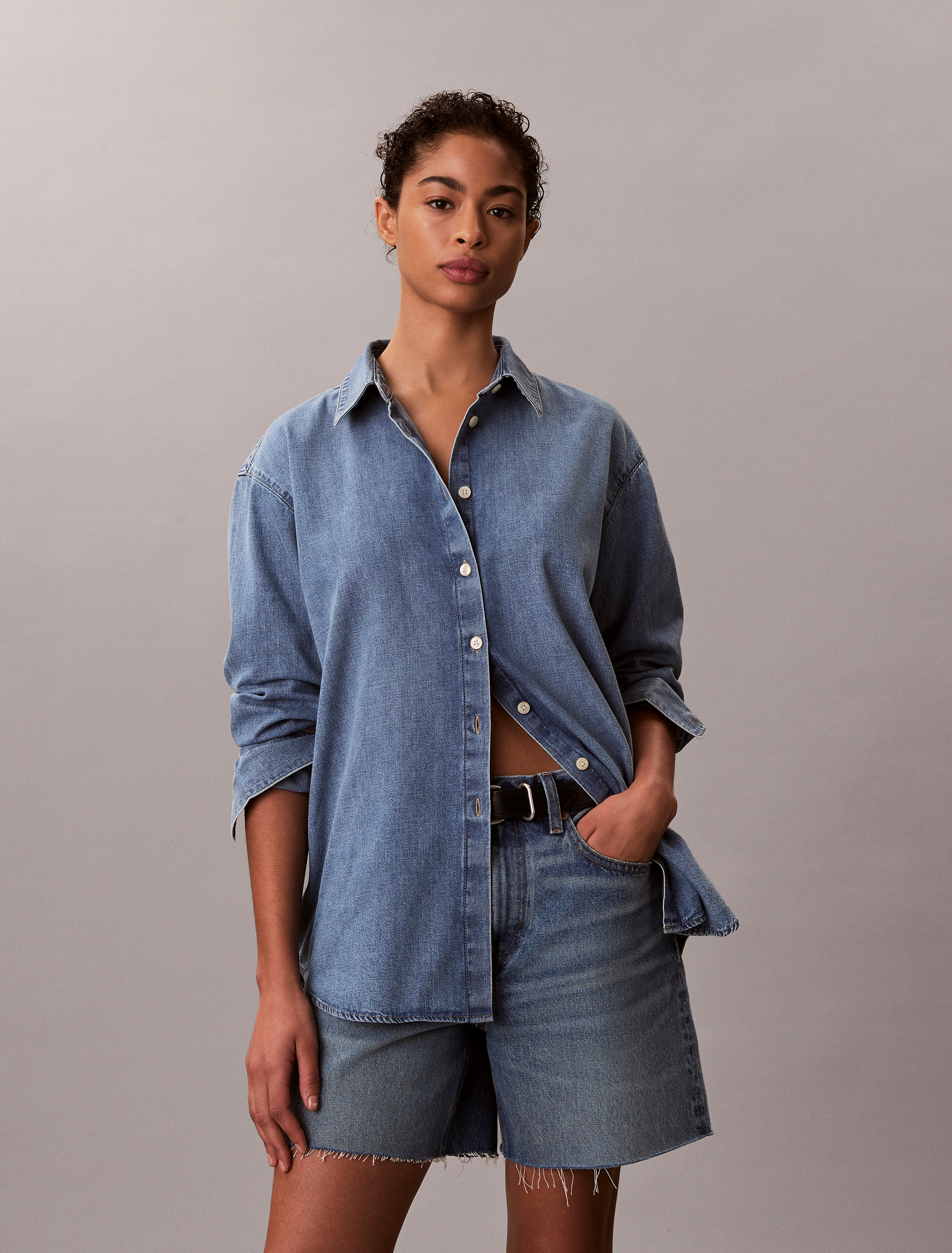 Oversized Denim Shirt