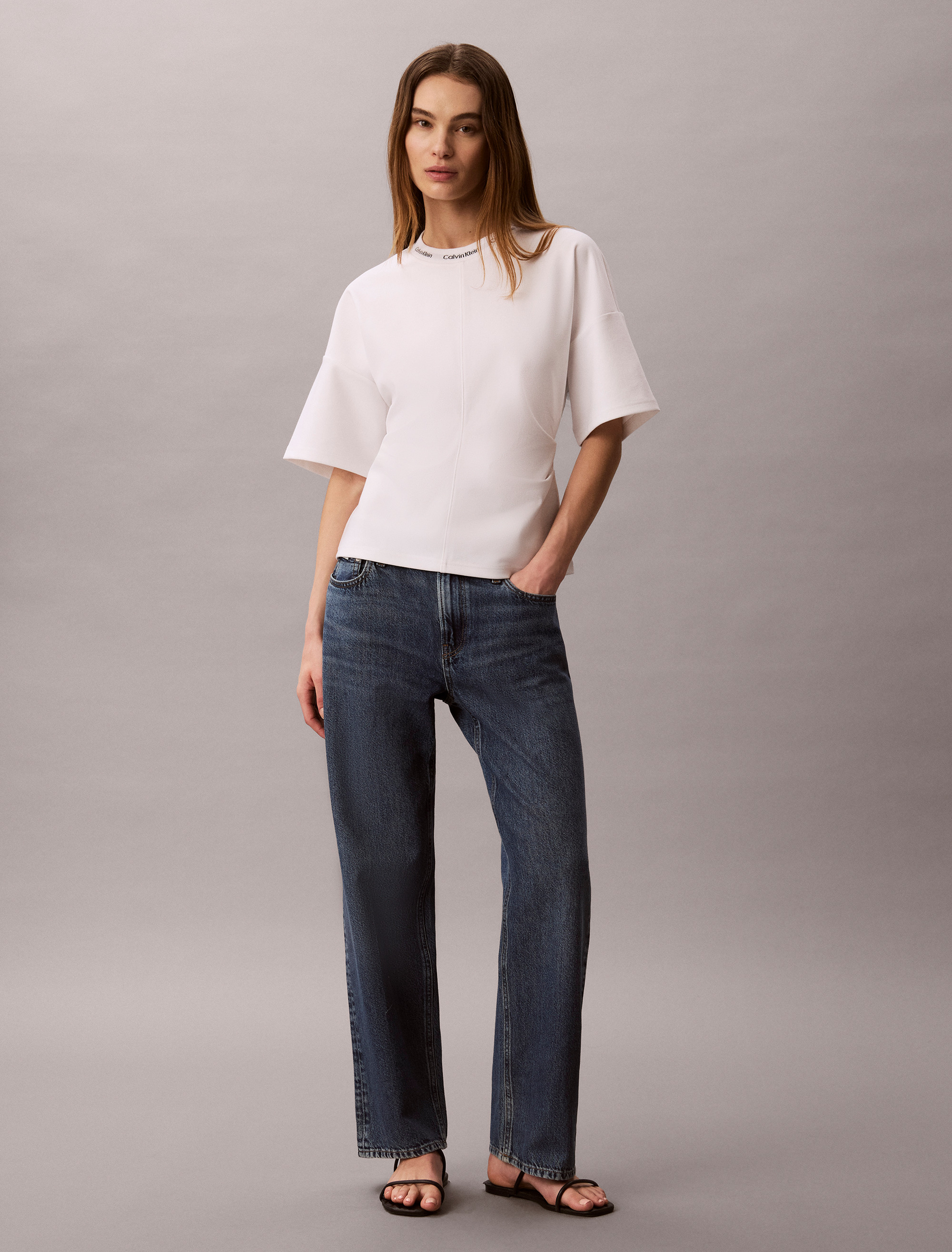 Logo Jacquard Boxy T-Shirt