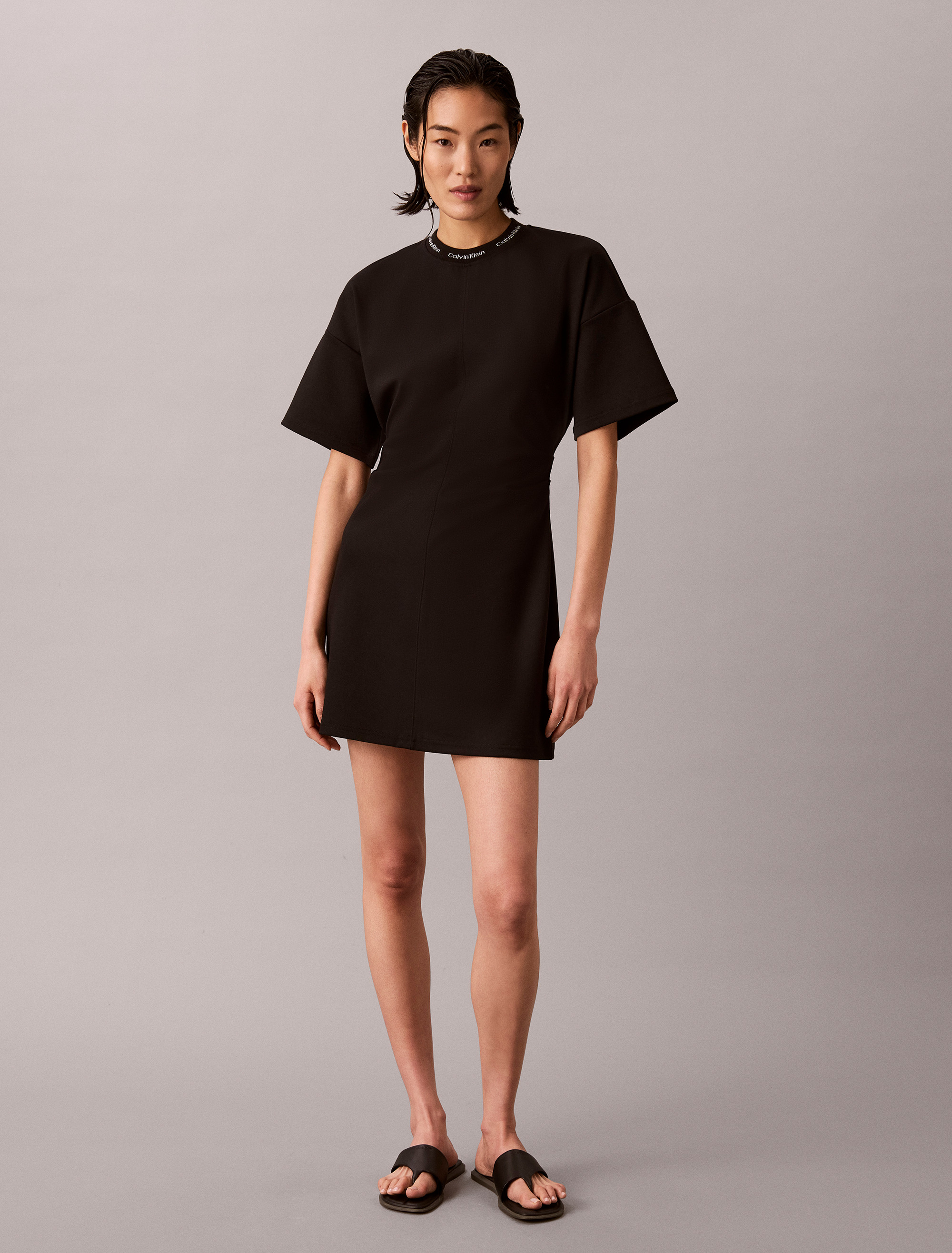 Logo Rib Interlock Dress