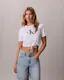 Monologo Cropped Tie T-Shirt