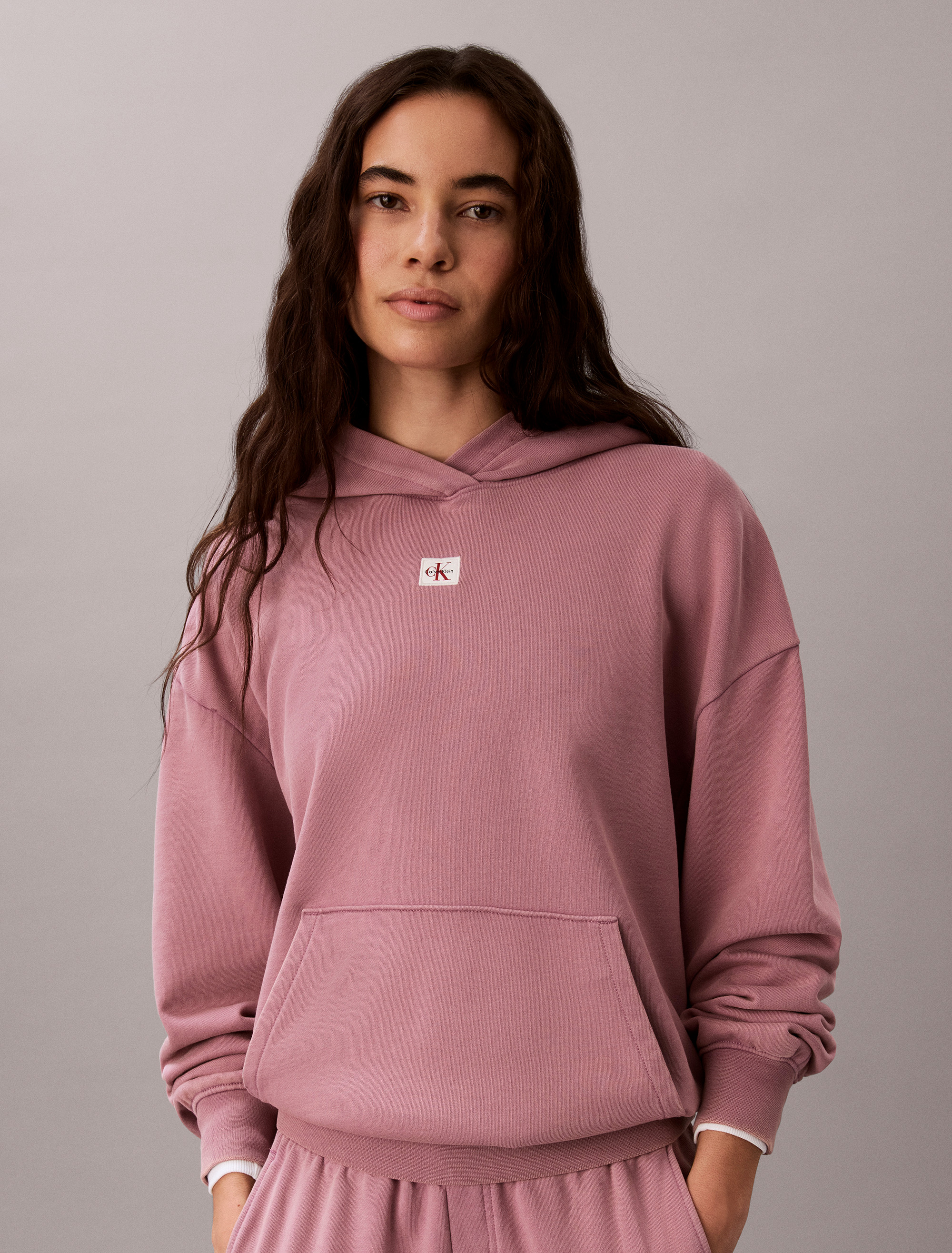 Woven Monologo Terry Pullover Hoodie