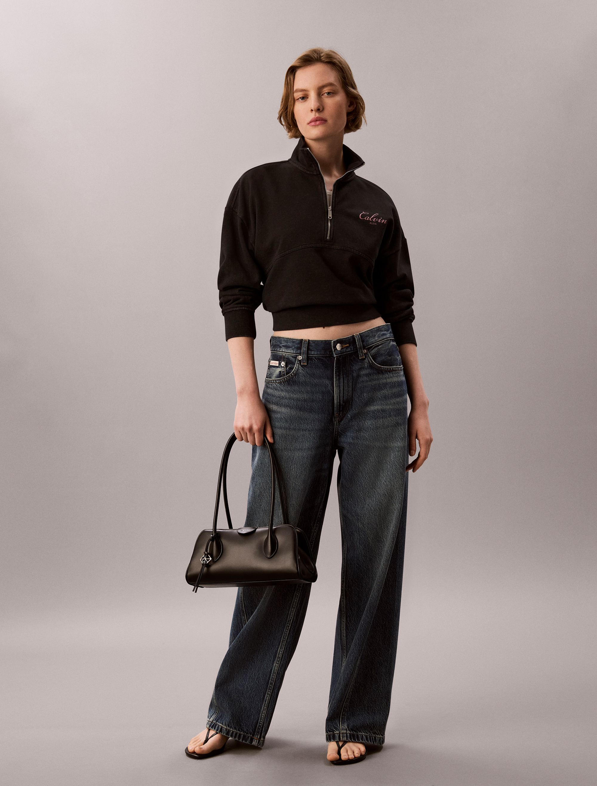 French Terry Zip Sweatshirt