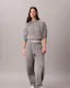 Textured Fleece Crewneck Sweatshirt