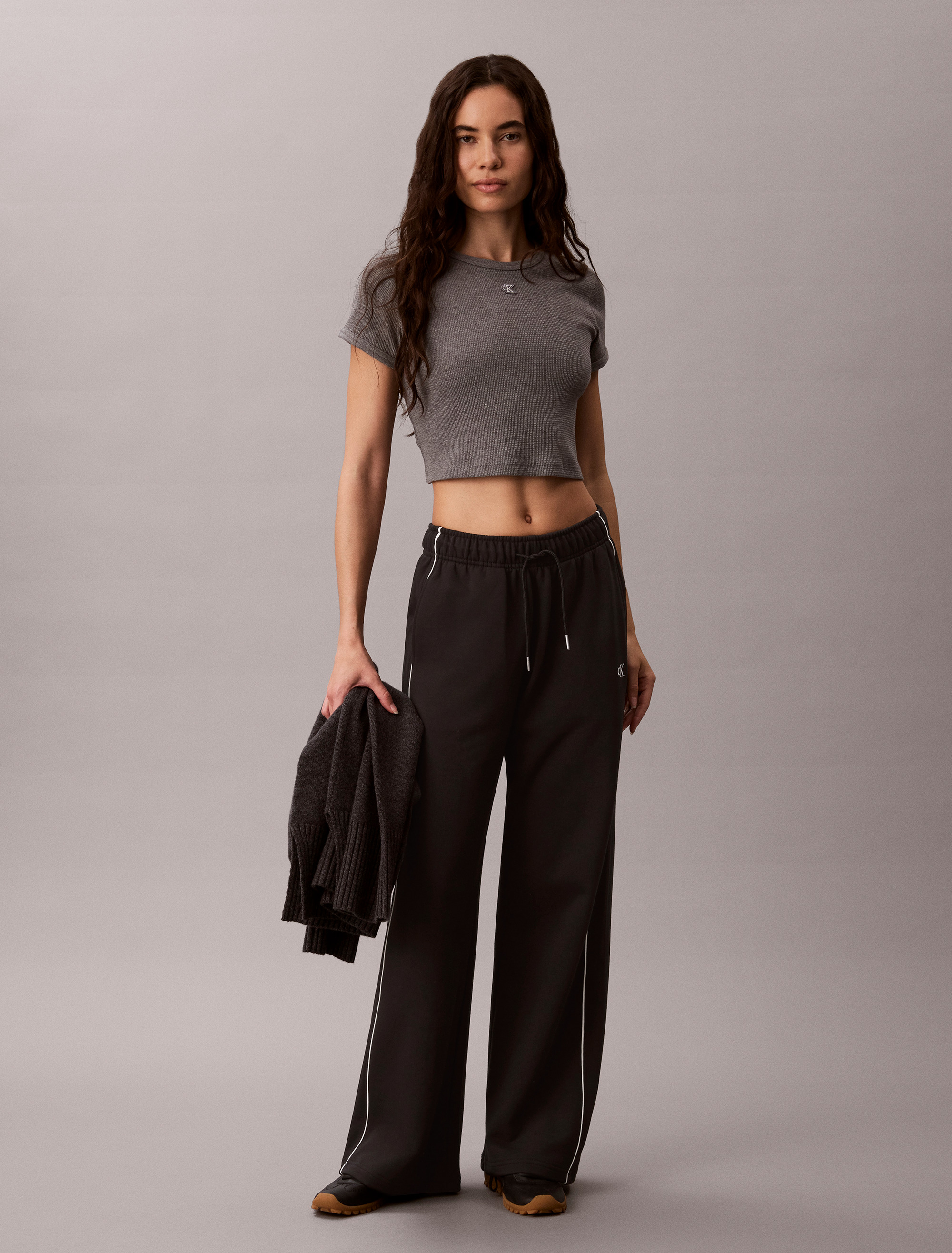 Monogram Terry Contrast Piping Sweatpants