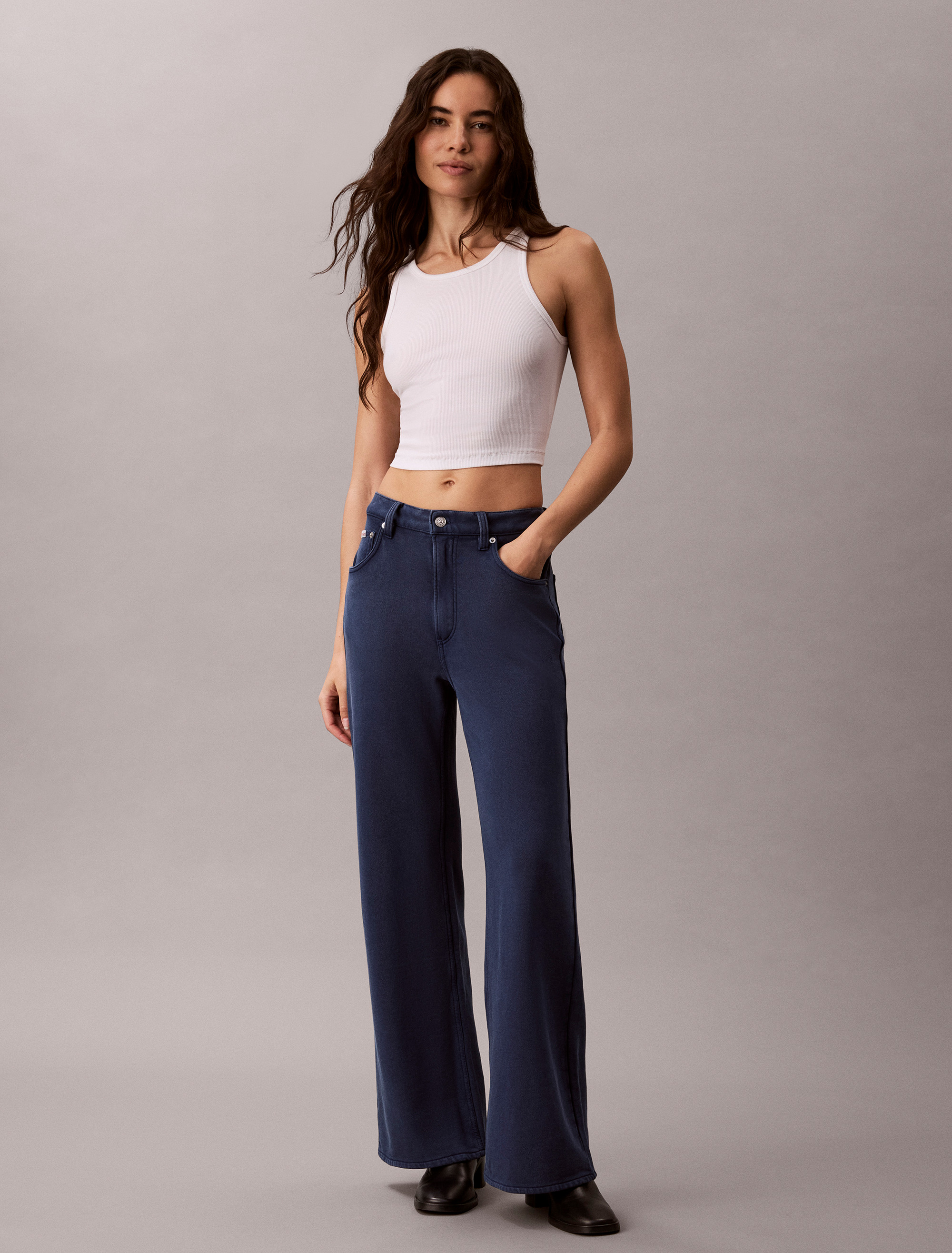 Terry Wide Leg Pants