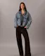 Cropped Denim Utility Jacket