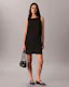 All-Over Logo Denim Mini Dress