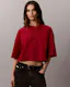 Boxy Crop Script Logo Tee