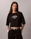 Boxy Varsity Logo Cropped Tee