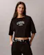 Boxy Varsity Logo Cropped Tee
