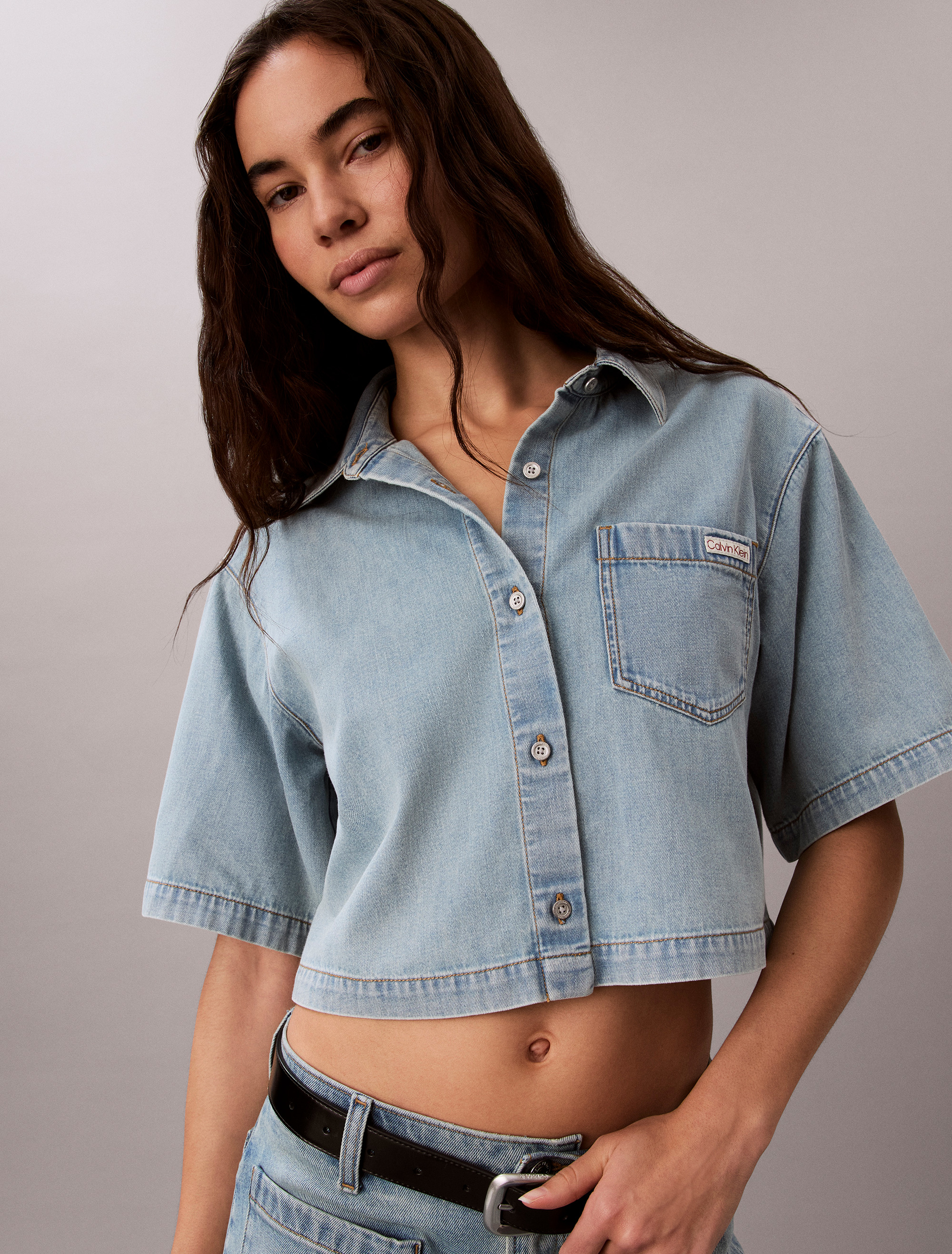 Cropped Dad Shirt