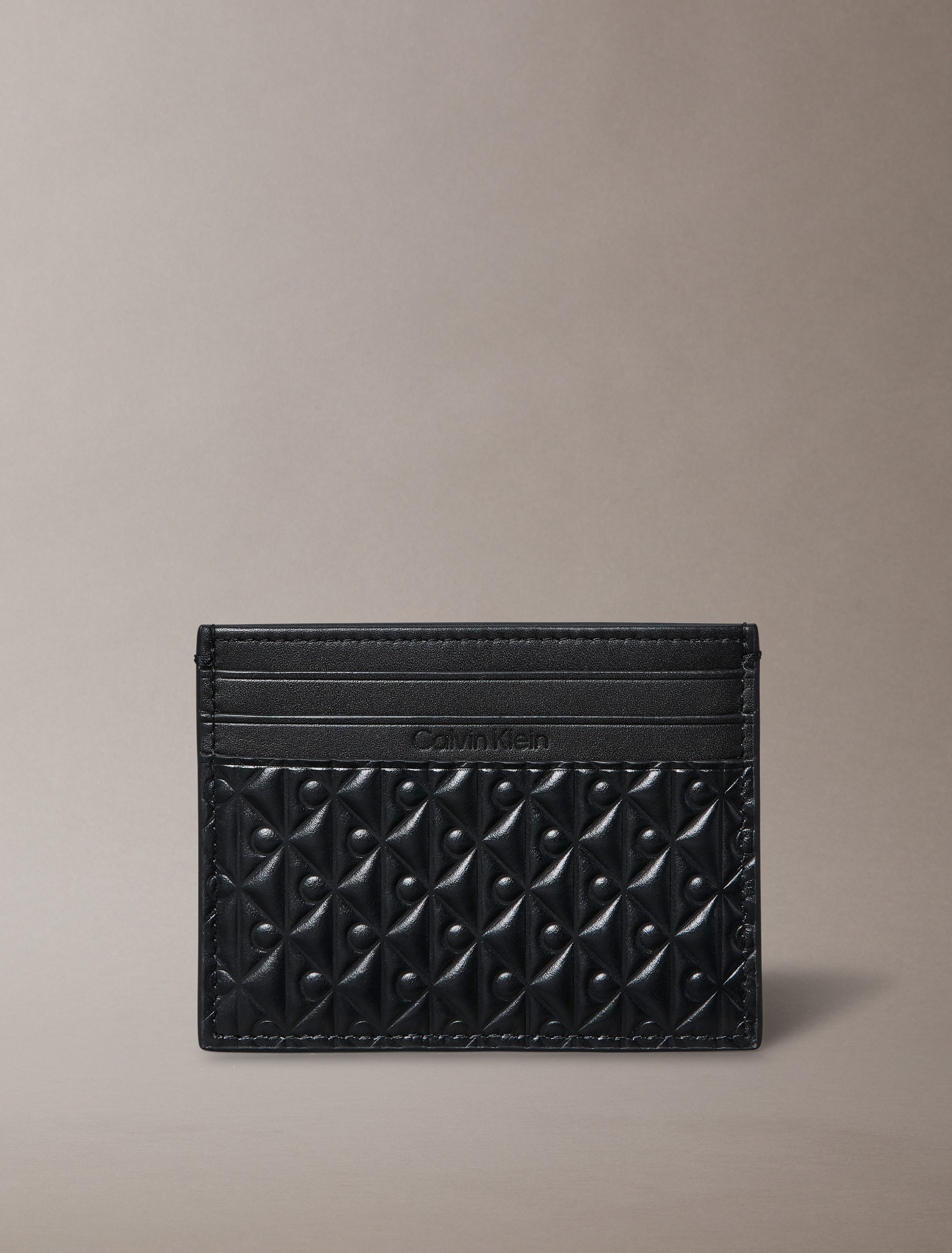 Embossed Allover Monogram Card Case