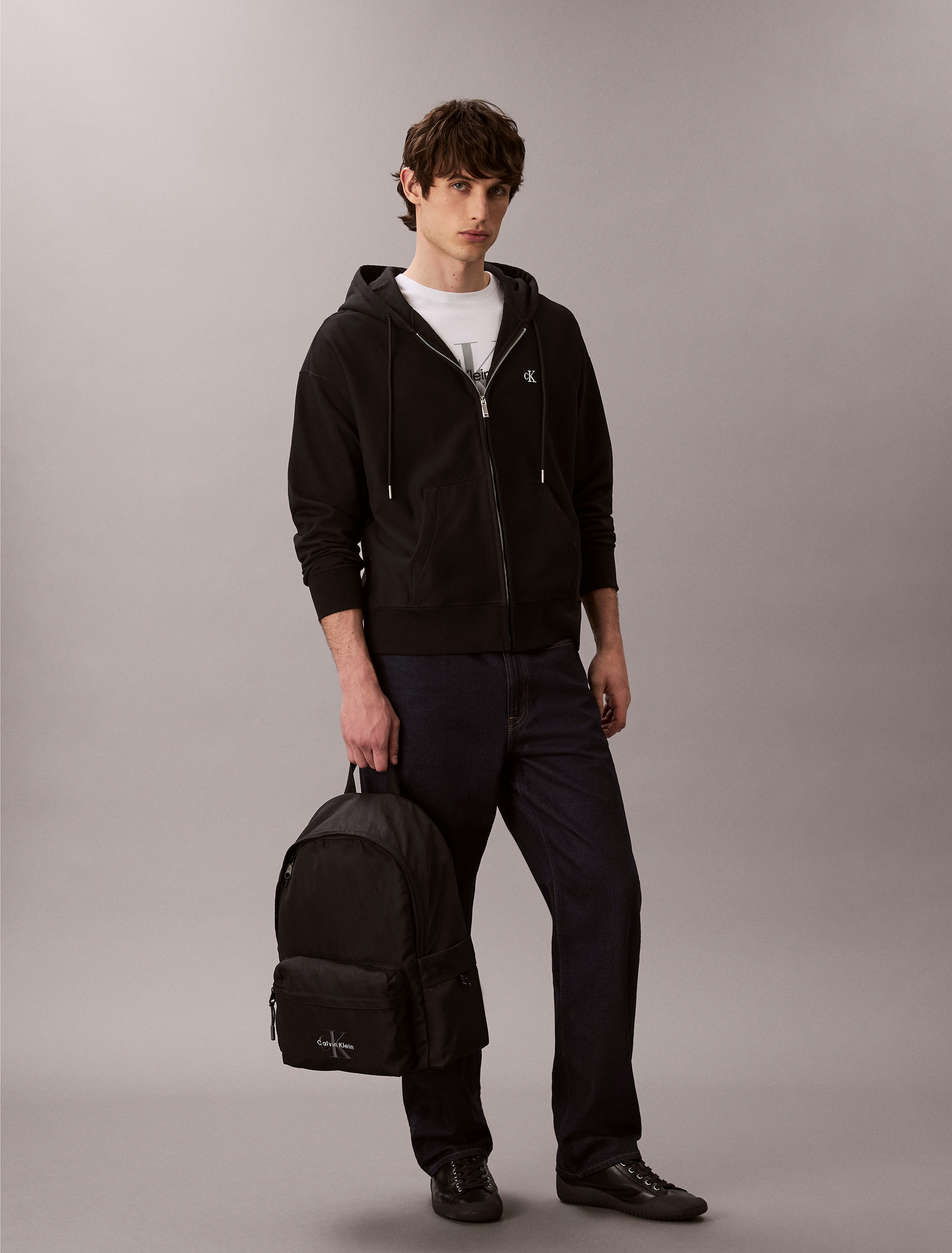 Nylon Monogram Logo Backpack | Calvin Klein display picture 3