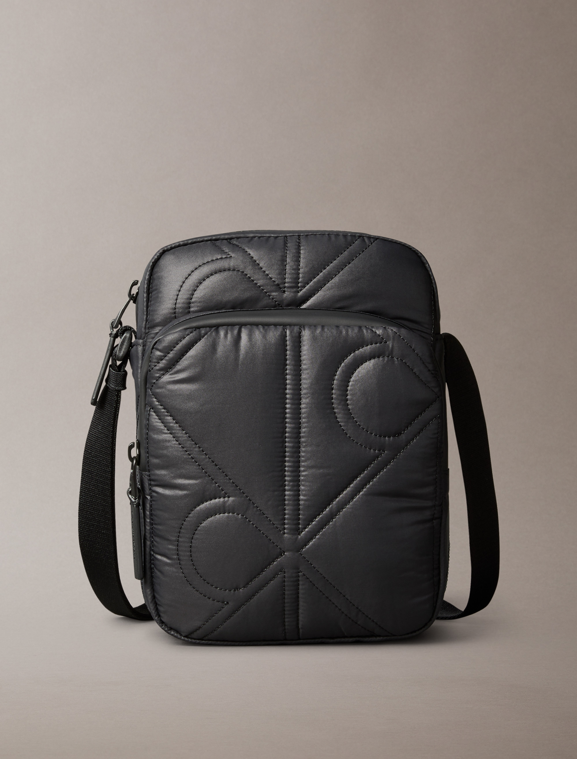 Puffer Monogram Logo Reporter Bag