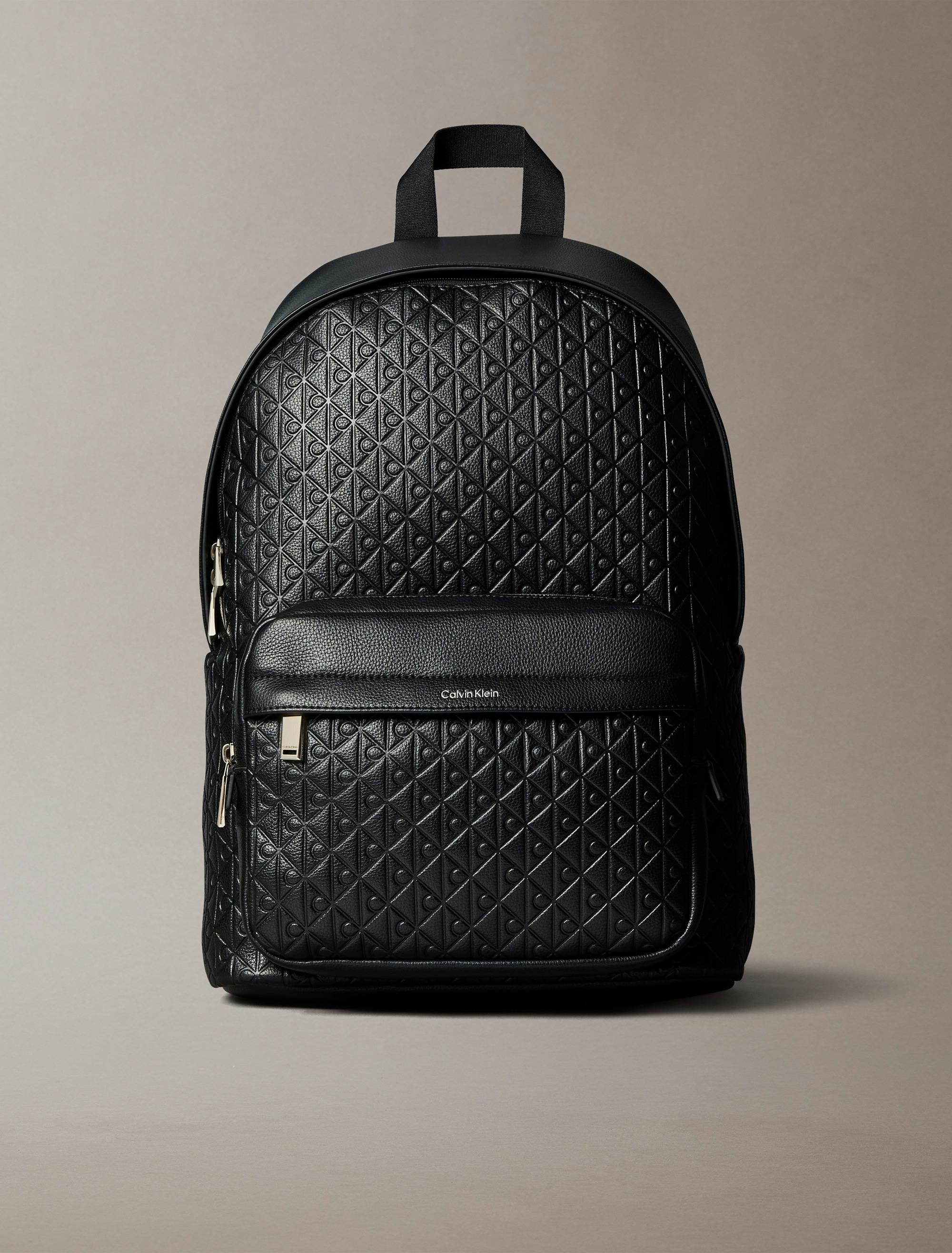 NWT • Calvin Klein • Structured Logo Backpack Nylon Monogram Logo Backpack | Calvin Klein main image 2