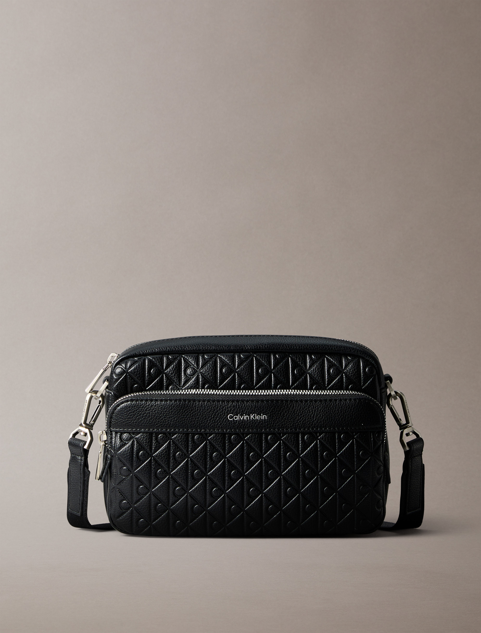 Embossed Emblem Logo Camera Bag