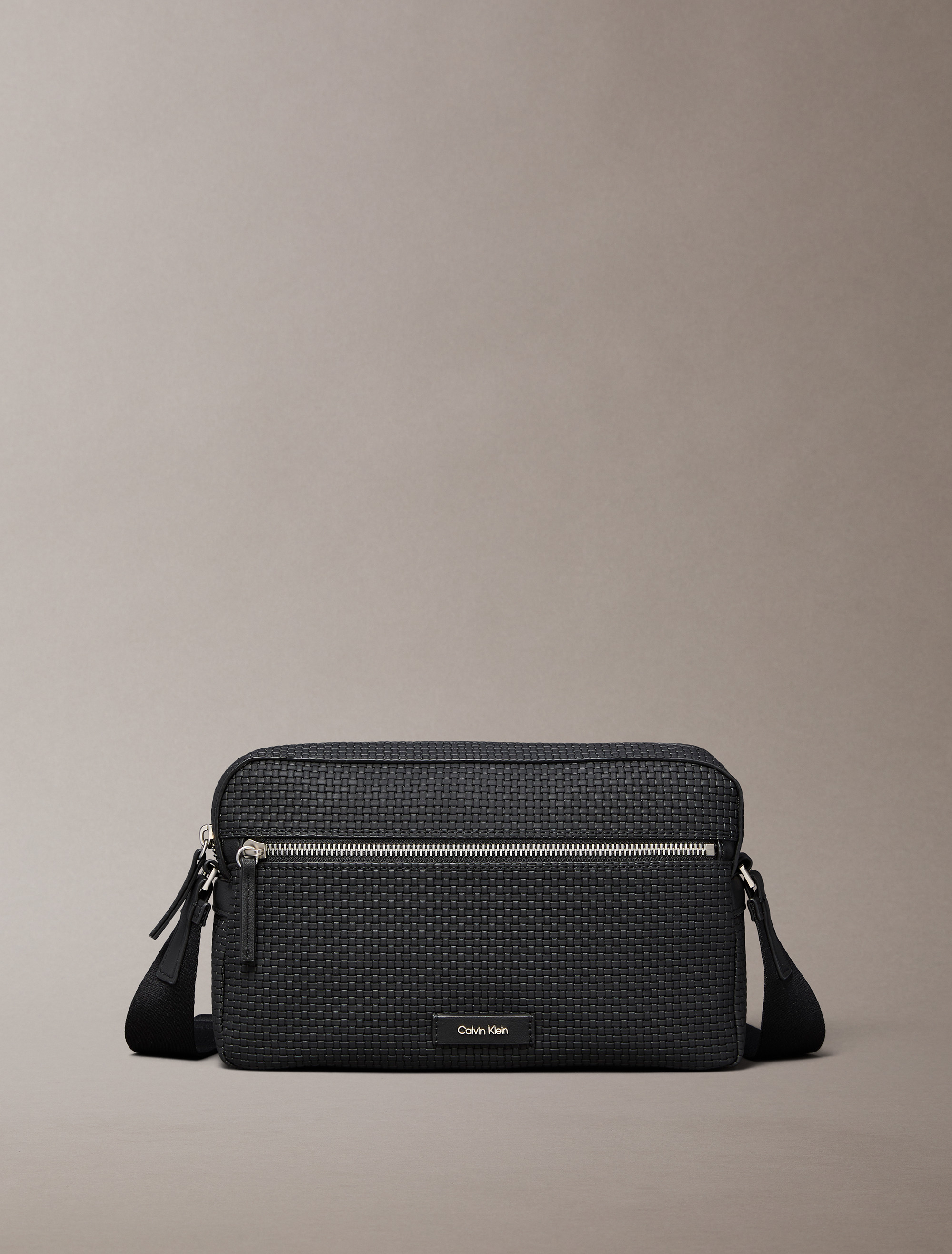 Embossed Woven Camera Bag