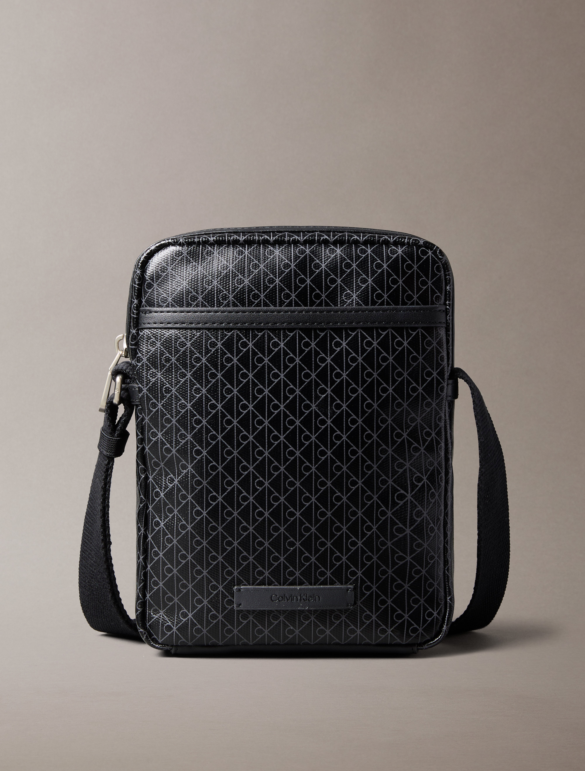 Allover Emblem Logo Reporter Bag