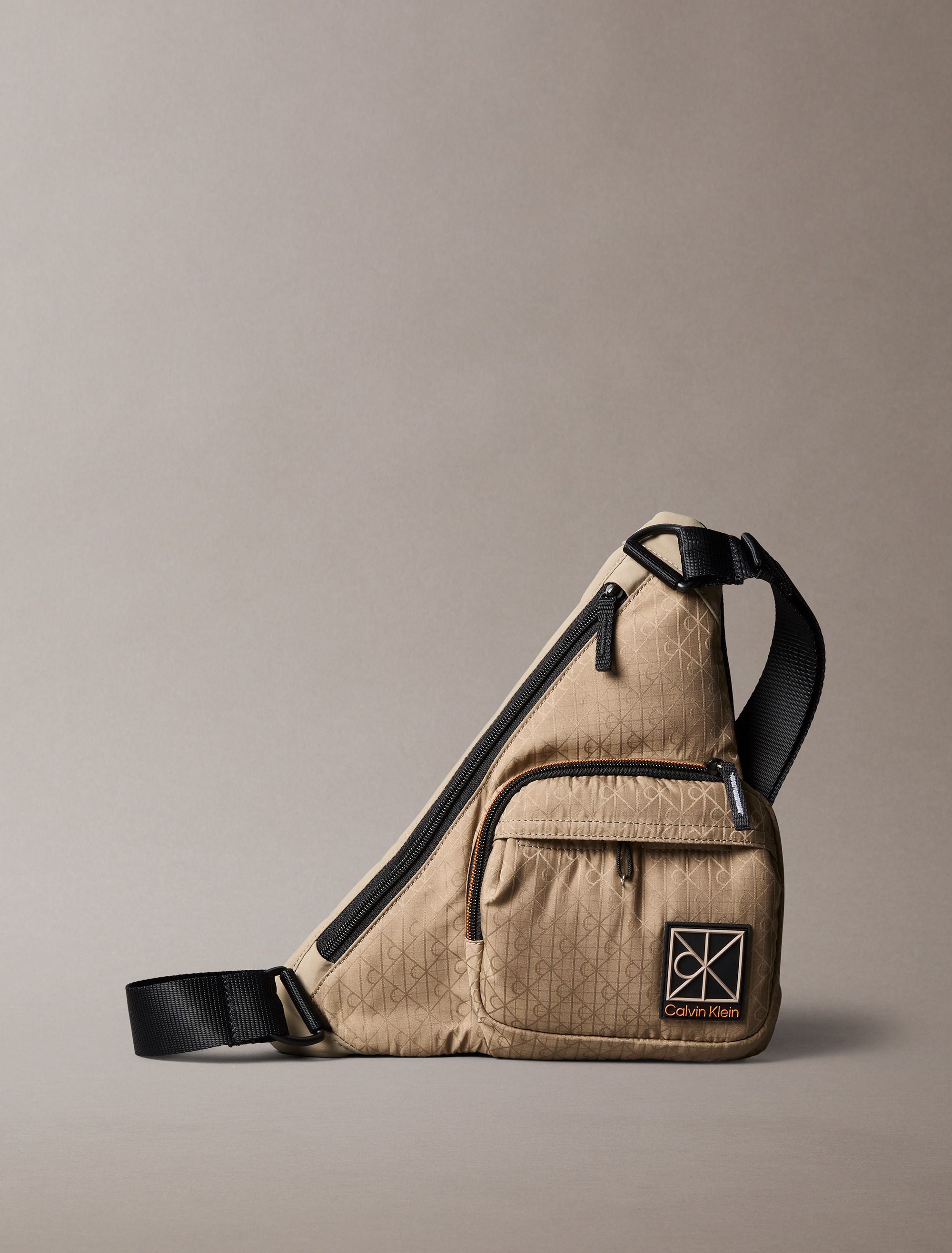Allover Emblem Logo Utility Sling Bag
