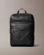 Allover Embossed Emblem Logo Round Backpack