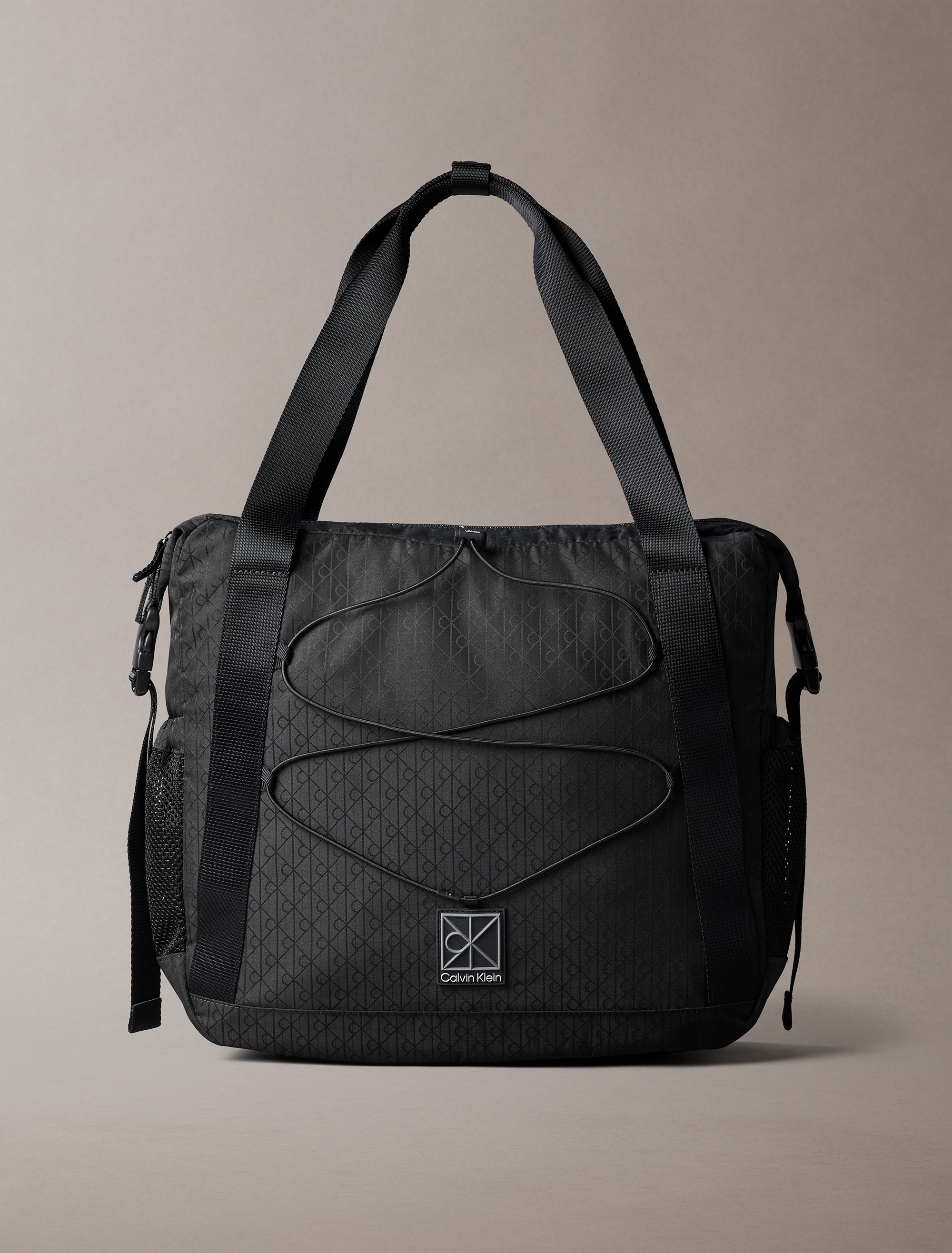 Water-Repellent Jacquard Tote Bag