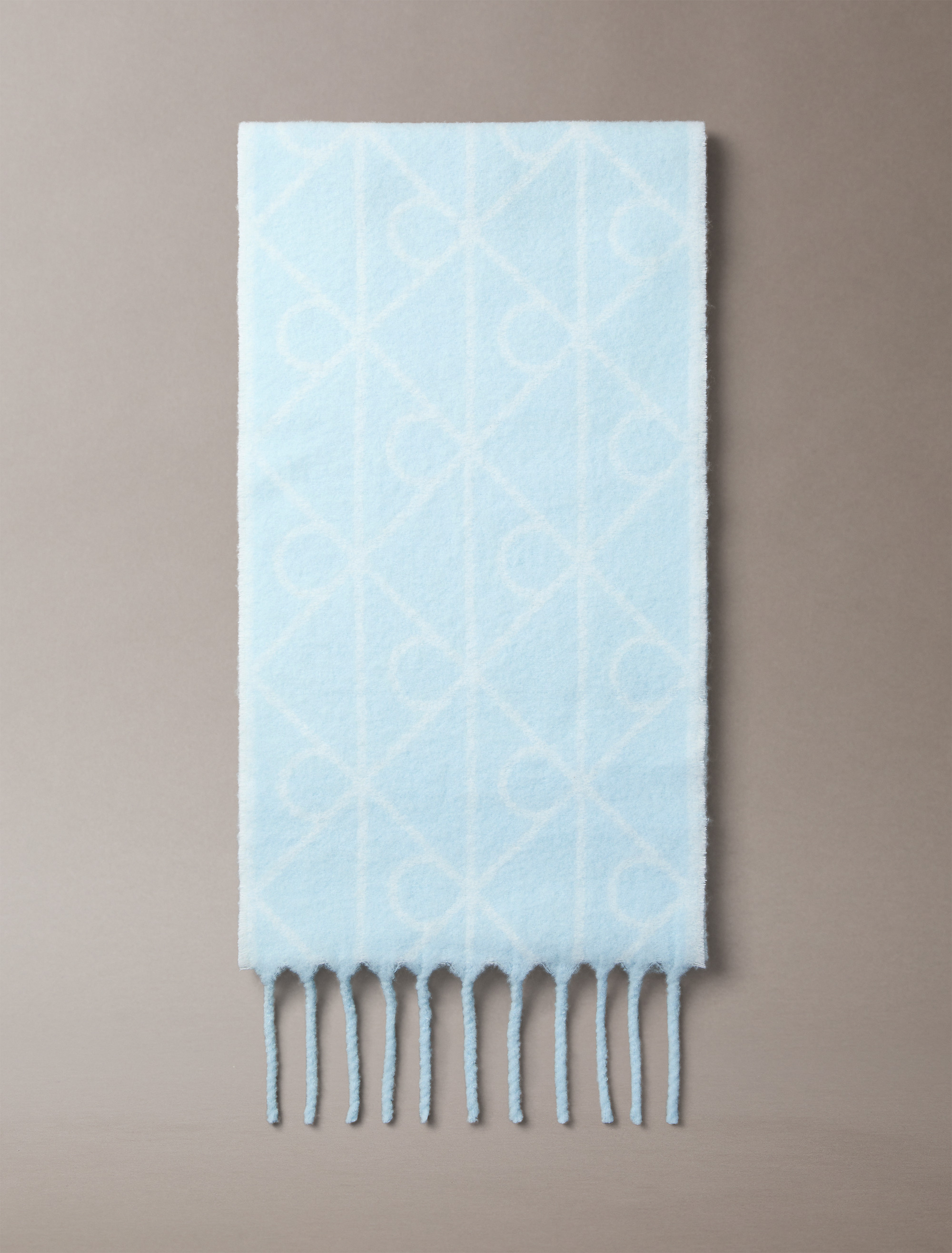 Warm Wool Blend Logo Scarf