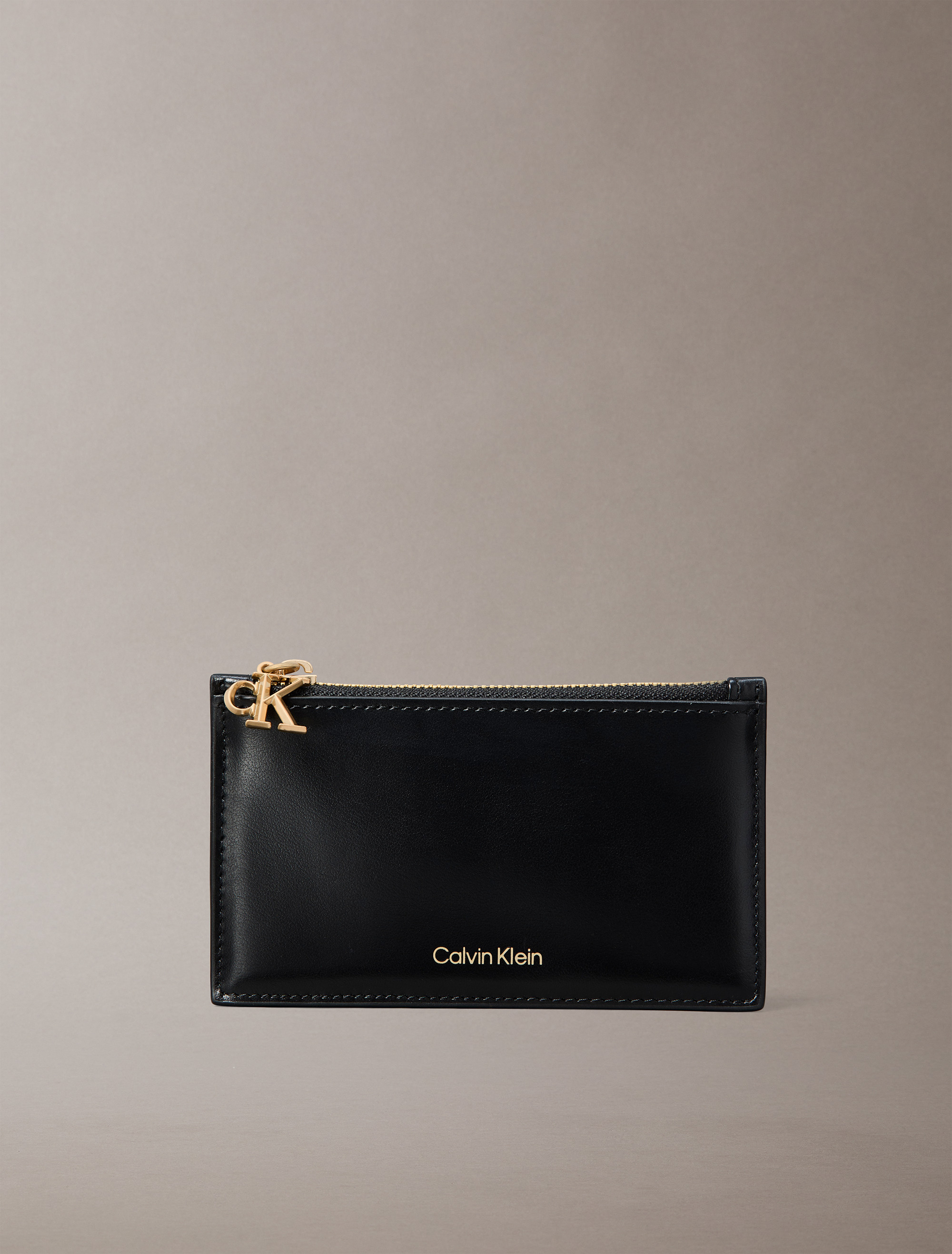 Leather Zip Card Case