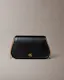 Curved Wallet with Chain Strap